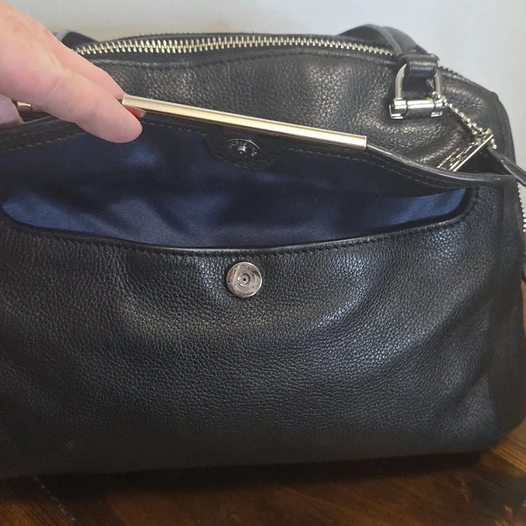 Coach Madison Georgie Satchel in black leather - Picture 15 of 15